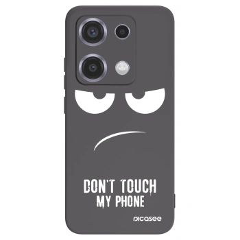 Picasee crna silikonska maskica za Xiaomi Redmi Note 14S - Don't Touch My Phone