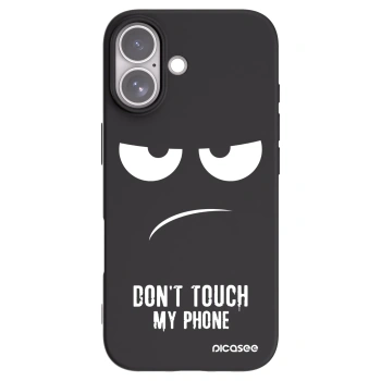 Picasee crna silikonska maskica za Apple iPhone 17 - Don't Touch My Phone