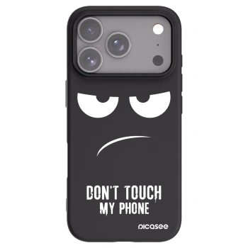 Picasee crna silikonska maskica za Apple iPhone 17 Pro - Don't Touch My Phone