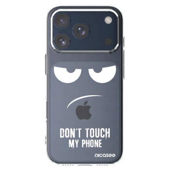 Picasee silikonska prozirna maskica za Apple iPhone 17 Pro - Don't Touch My Phone