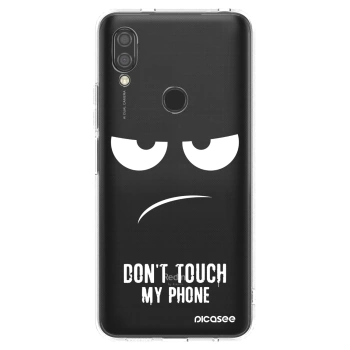 Picasee silikonska prozirna maskica za Xiaomi Redmi 7 - Don't Touch My Phone
