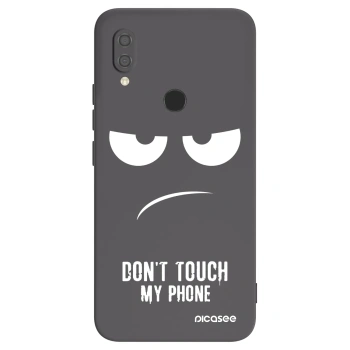 Picasee crna silikonska maskica za Xiaomi Redmi 7 - Don't Touch My Phone