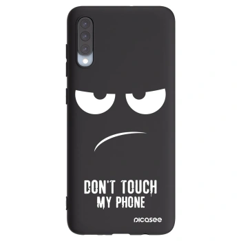 Picasee crna silikonska maskica za Samsung Galaxy A70 A705F - Don't Touch My Phone