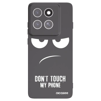 Picasee crna silikonska maskica za Motorola Edge 60 Pro - Don't Touch My Phone