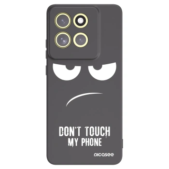 Picasee crna silikonska maskica za Motorola Moto G86 5G - Don't Touch My Phone