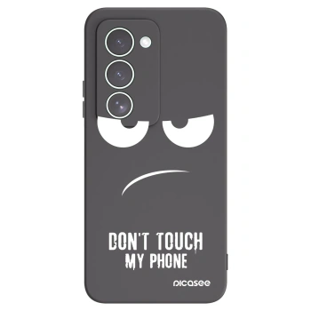 Picasee crna silikonska maskica za Xiaomi Redmi 15 5G - Don't Touch My Phone