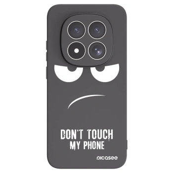 Picasee crna silikonska maskica za Xiaomi Redmi Note 15 Pro 4G - Don't Touch My Phone