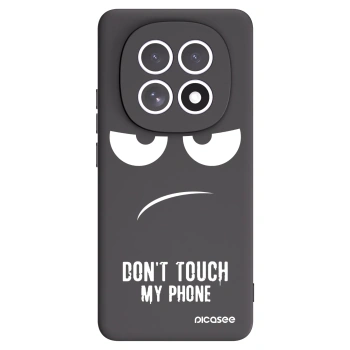 Picasee crna silikonska maskica za Xiaomi Redmi Note 15 - Don't Touch My Phone