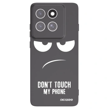 Picasee crna silikonska maskica za Motorola Edge 60 Fusion - Don't Touch My Phone