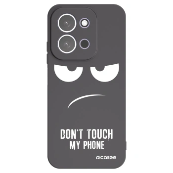 Picasee crna silikonska maskica za Xiaomi Redmi 15C 5G - Don't Touch My Phone