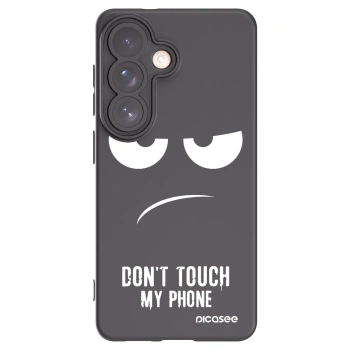 Picasee crna silikonska maskica za Samsung Galaxy S26 - Don't Touch My Phone