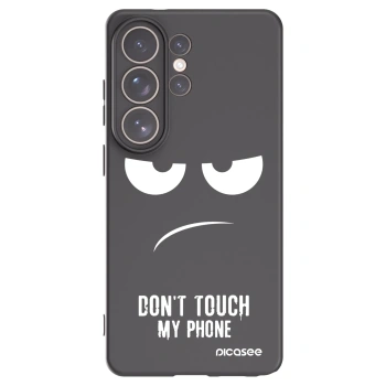 Picasee crna silikonska maskica za Samsung Galaxy S26 Ultra - Don't Touch My Phone