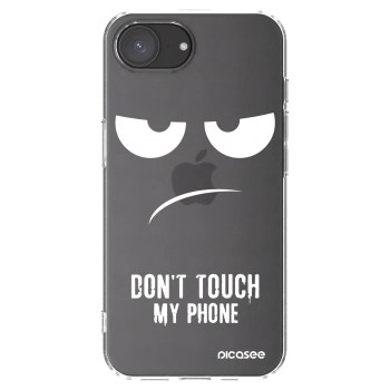 Picasee silikonska prozirna maskica za Apple iPhone 17e - Don't Touch My Phone