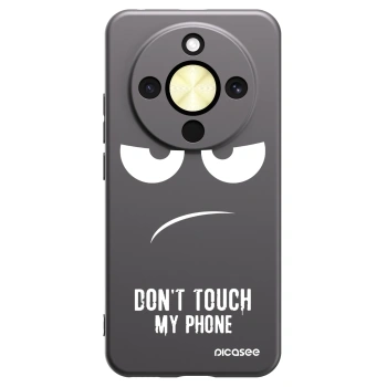 Picasee crna silikonska maskica za Honor Magic8 Lite 5G - Don't Touch My Phone