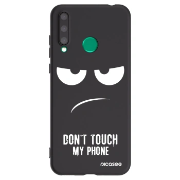 Picasee crna silikonska maskica za Honor 20 Lite - Don't Touch My Phone