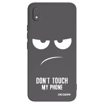 Picasee crna silikonska maskica za Xiaomi Redmi 7A - Don't Touch My Phone
