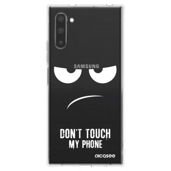 Picasee silikonska prozirna maskica za Samsung Galaxy Note 10 N970F - Don't Touch My Phone
