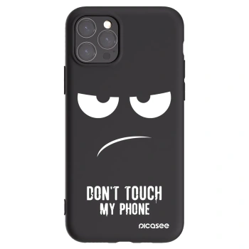 Picasee crna silikonska maskica za Apple iPhone 11 Pro - Don't Touch My Phone