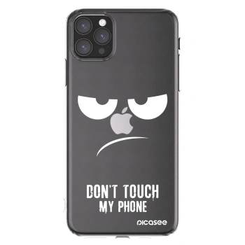 Picasee silikonska prozirna maskica za Apple iPhone 11 Pro Max - Don't Touch My Phone
