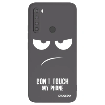 Picasee crna silikonska maskica za Xiaomi Redmi Note 8 - Don't Touch My Phone
