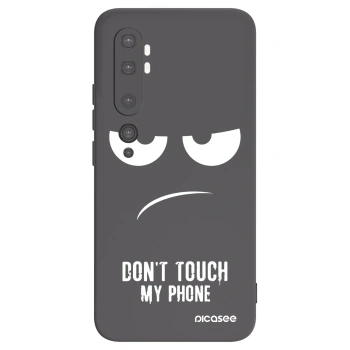 Picasee crna silikonska maskica za Xiaomi Mi Note 10 (Pro) - Don't Touch My Phone