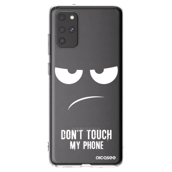 Picasee silikonska prozirna maskica za Samsung Galaxy S20+ G985F - Don't Touch My Phone