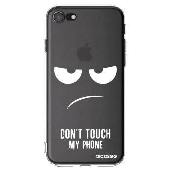 Picasee silikonska prozirna maskica za Apple iPhone SE 2020 - Don't Touch My Phone