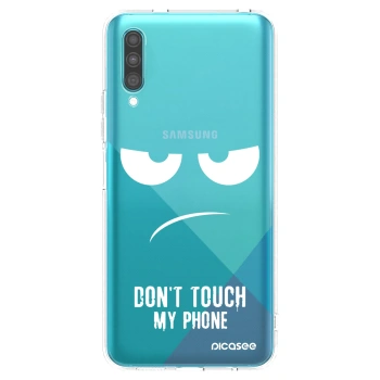 Picasee silikonska prozirna maskica za Samsung Galaxy A30s A307F - Don't Touch My Phone