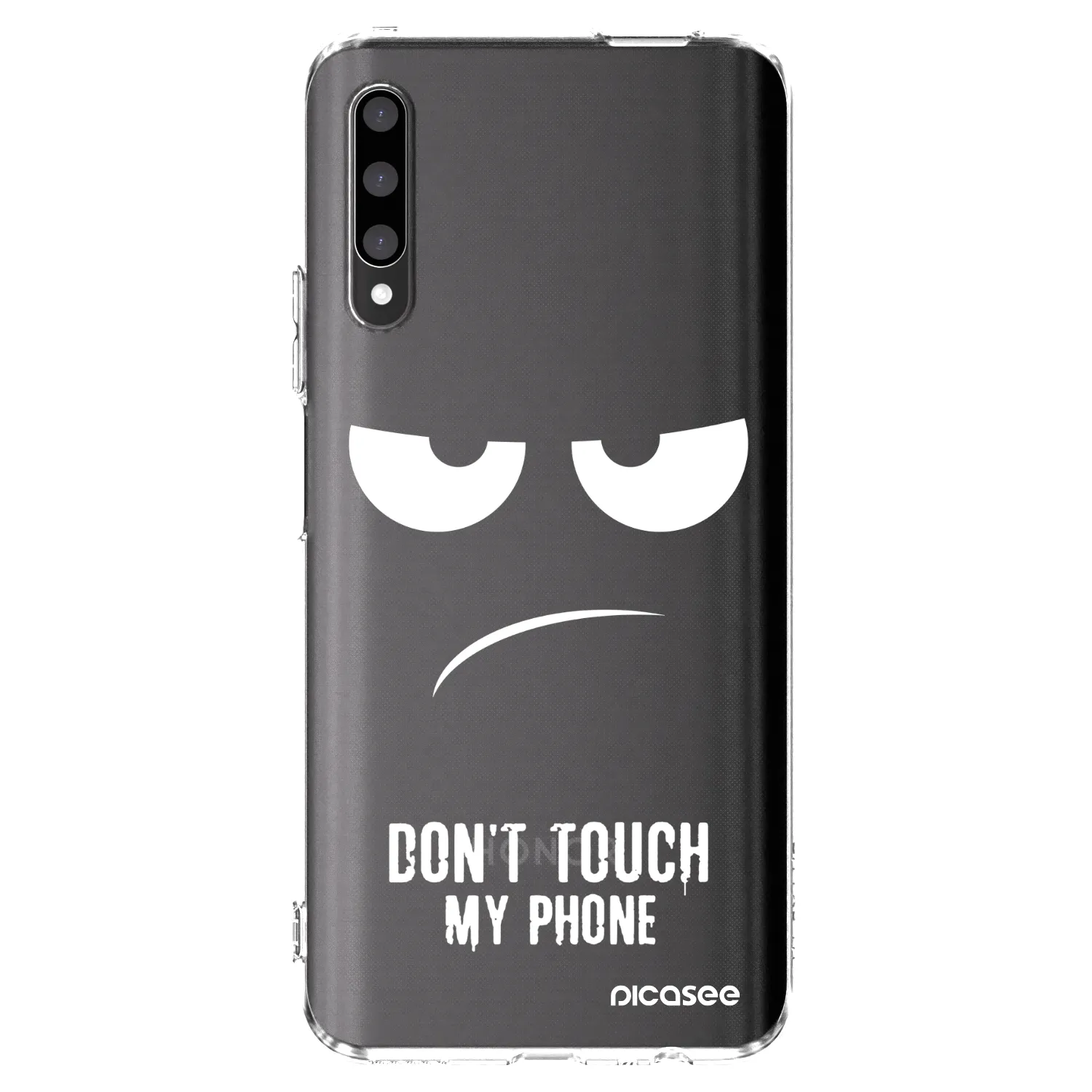 Picasee silikonska prozirna maskica za Honor 9X Pro - Don't Touch My Phone
