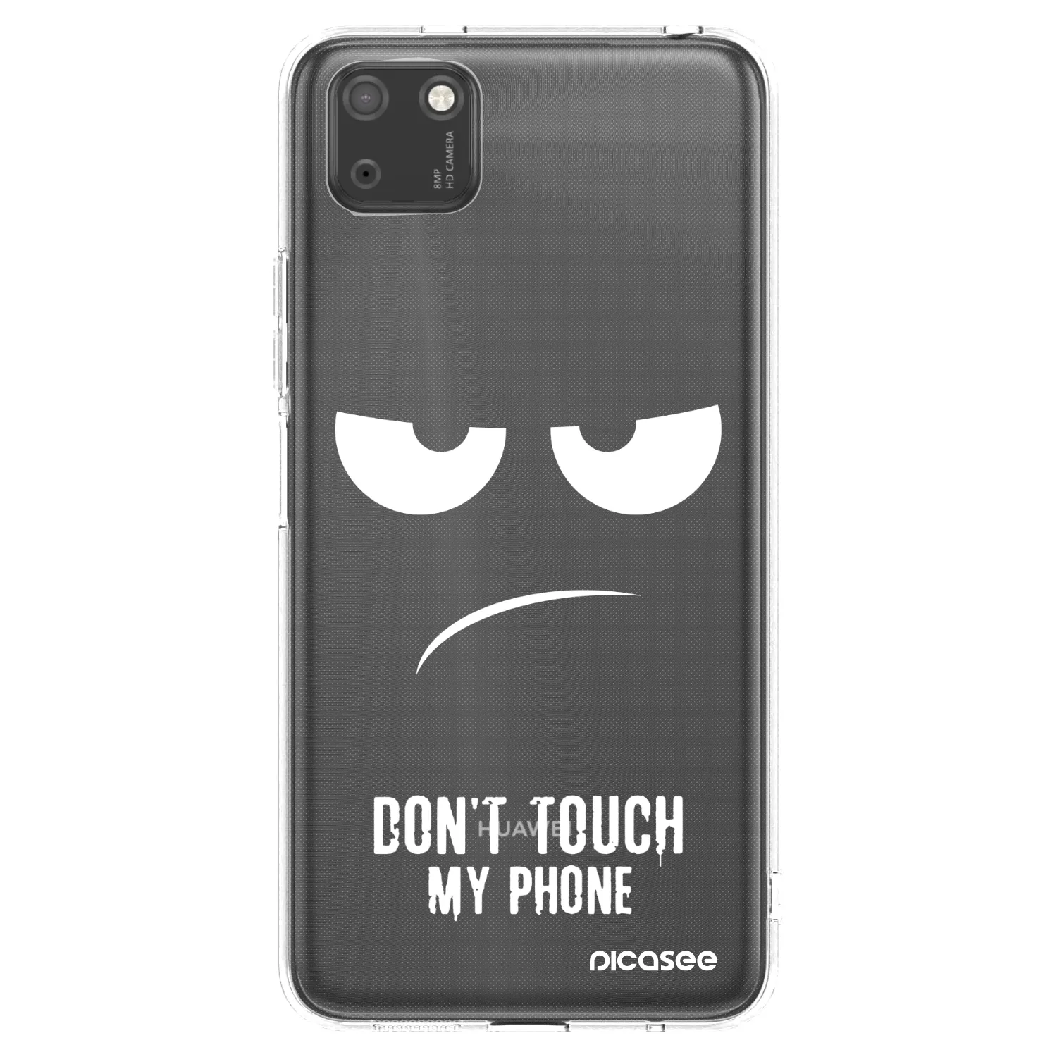 Picasee silikonska prozirna maskica za Huawei Y5P - Don't Touch My Phone