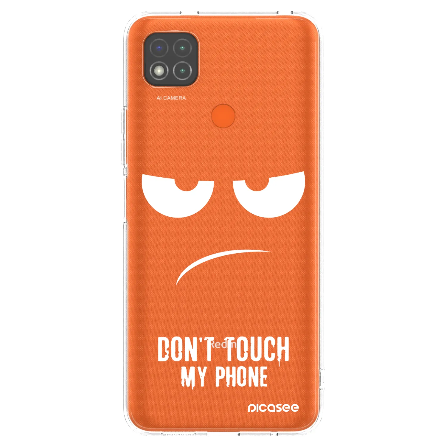 Picasee silikonska prozirna maskica za Xiaomi Redmi 9C - Don't Touch My Phone