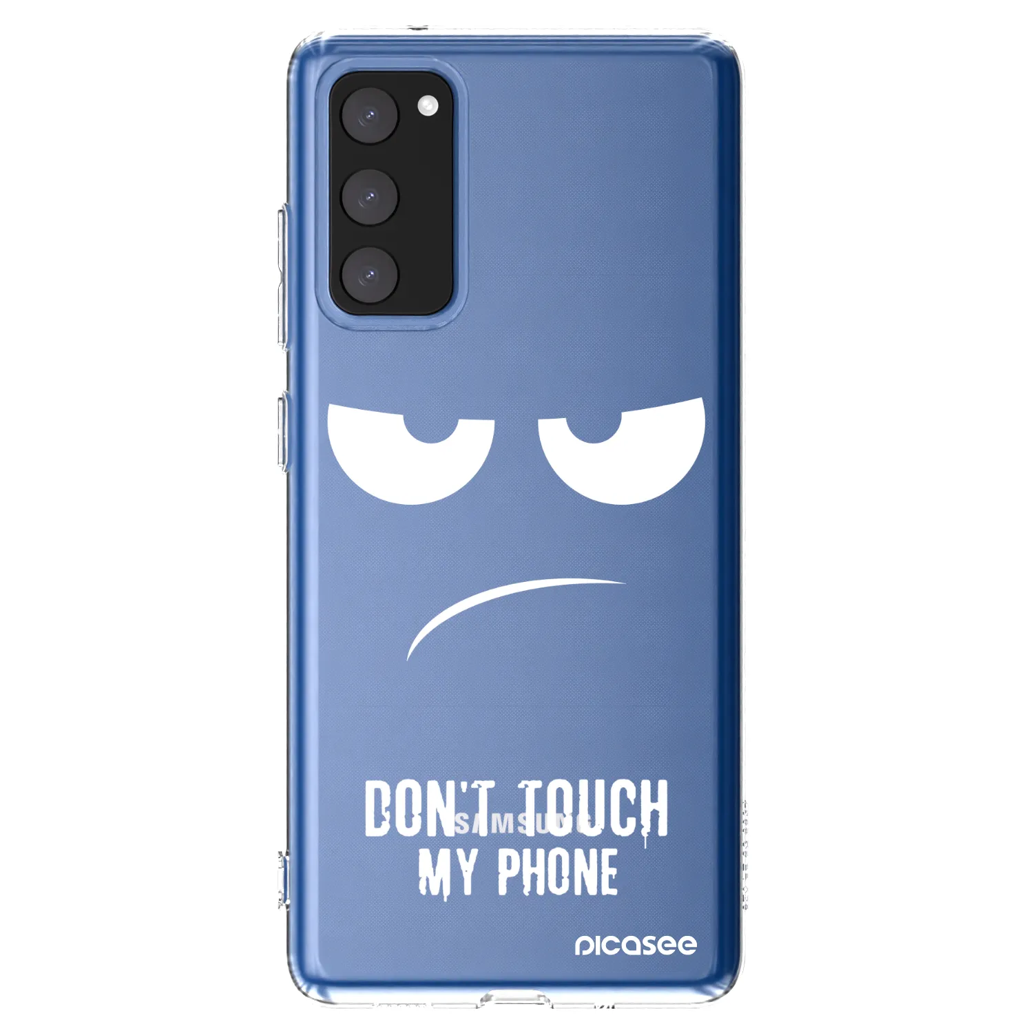 Picasee silikonska prozirna maskica za Samsung Galaxy S20 FE - Don't Touch My Phone
