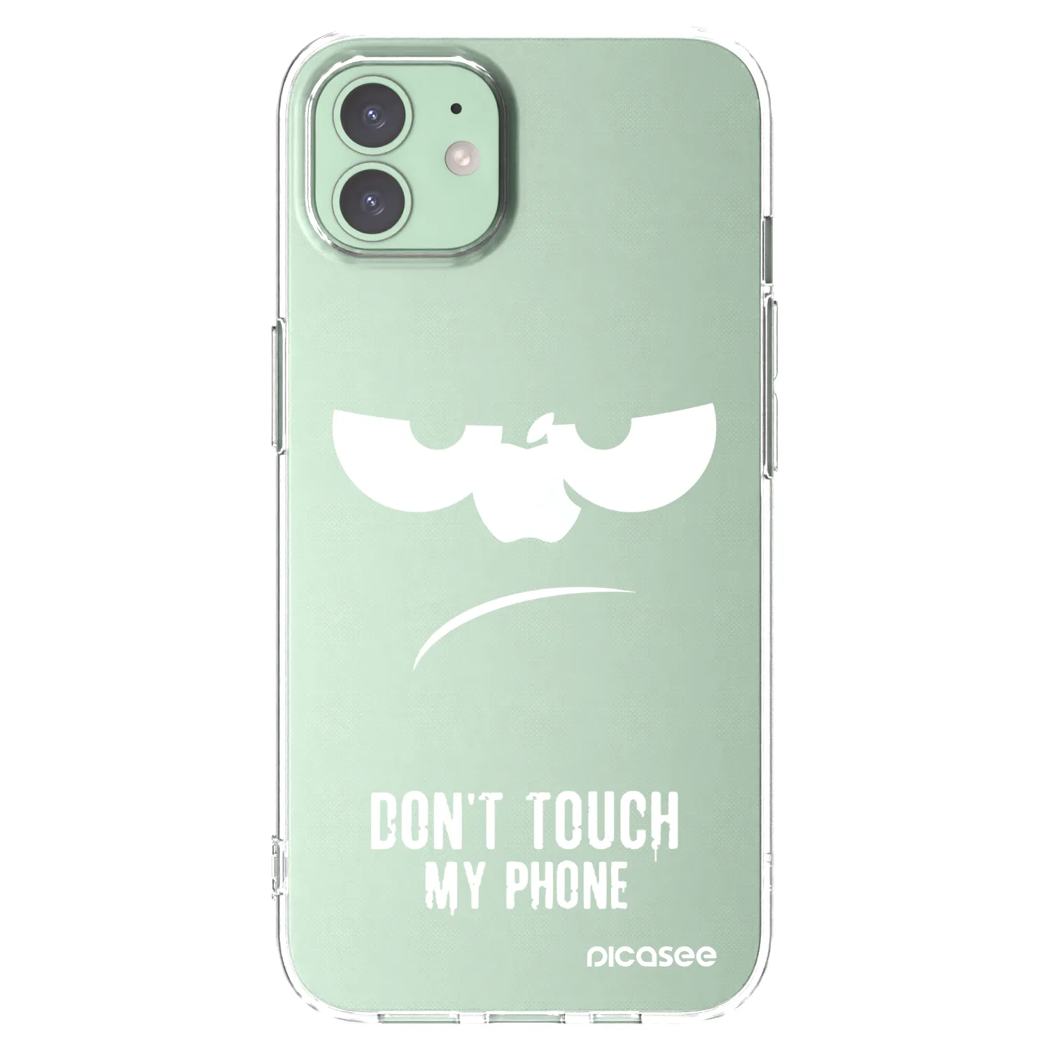 Picasee silikonska prozirna maskica za Apple iPhone 12 Pro - Don't Touch My Phone