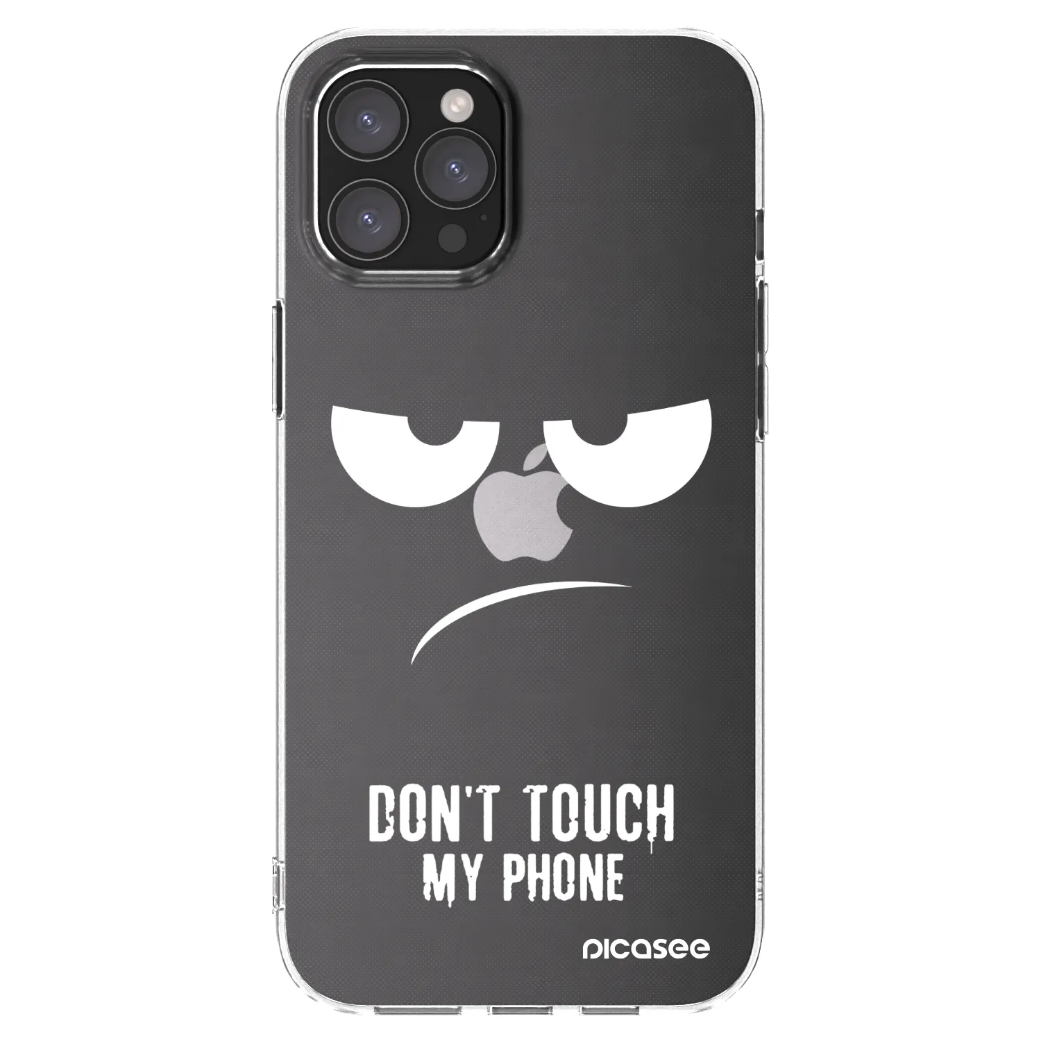 Picasee silikonska prozirna maskica za Apple iPhone 12 Pro Max - Don't Touch My Phone