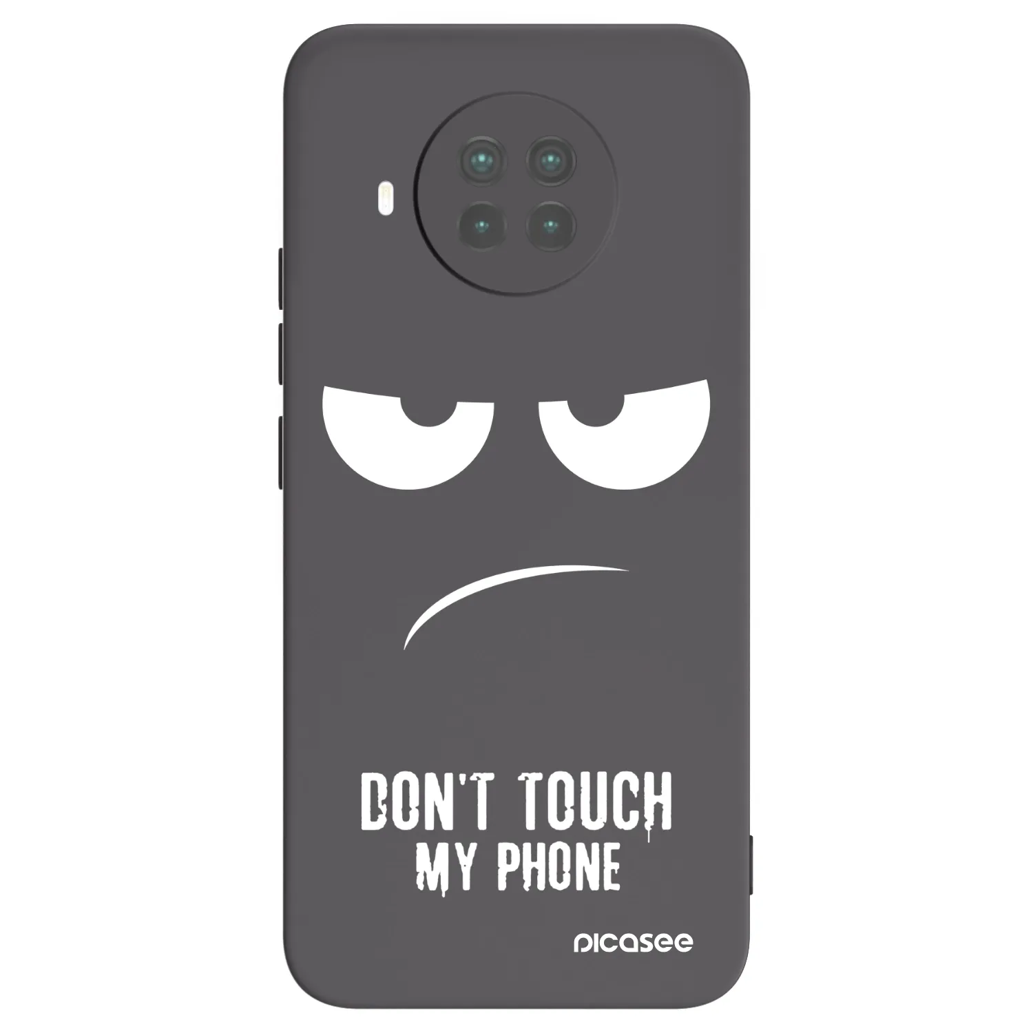 Picasee crna silikonska maskica za Xiaomi Mi 10T Lite - Don't Touch My Phone
