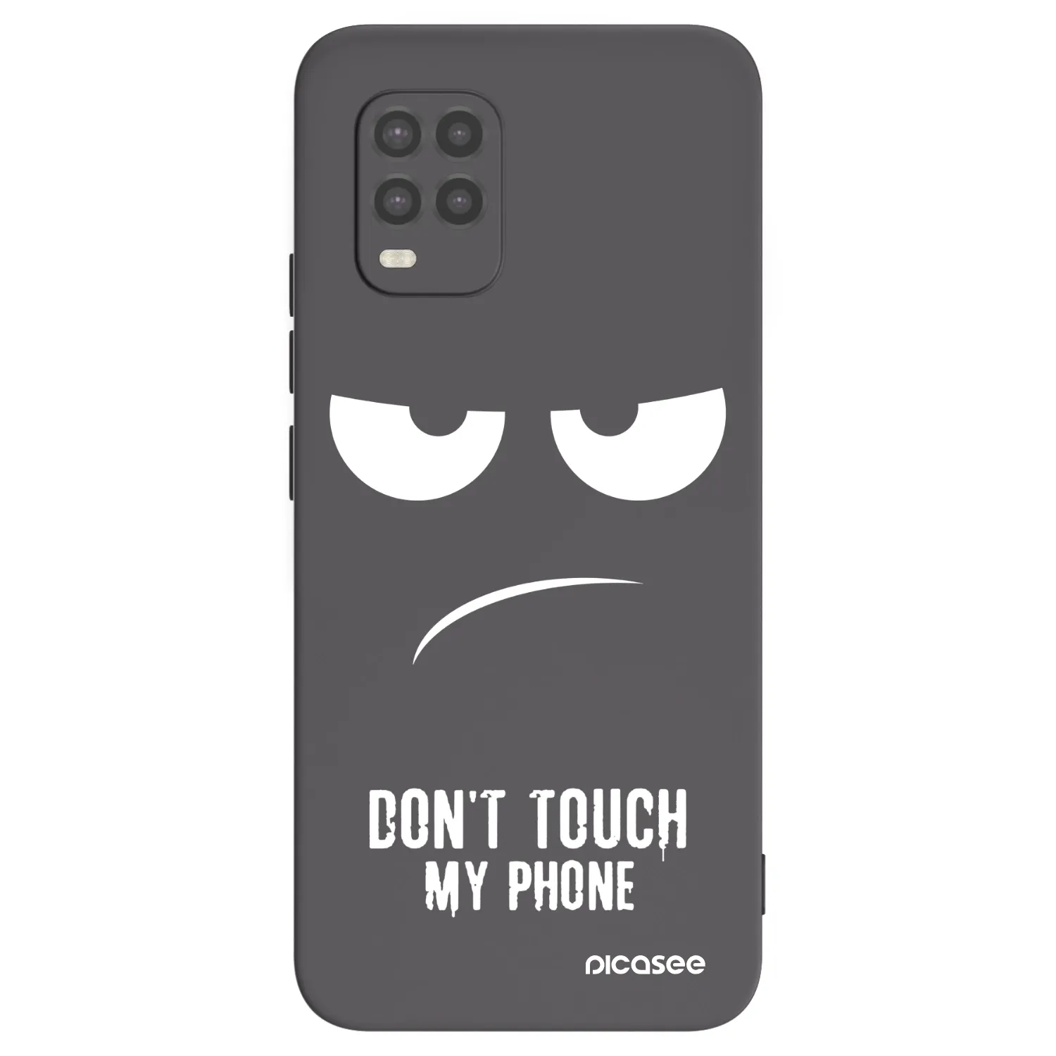 Picasee crna silikonska maskica za Xiaomi Mi 10 Lite - Don't Touch My Phone
