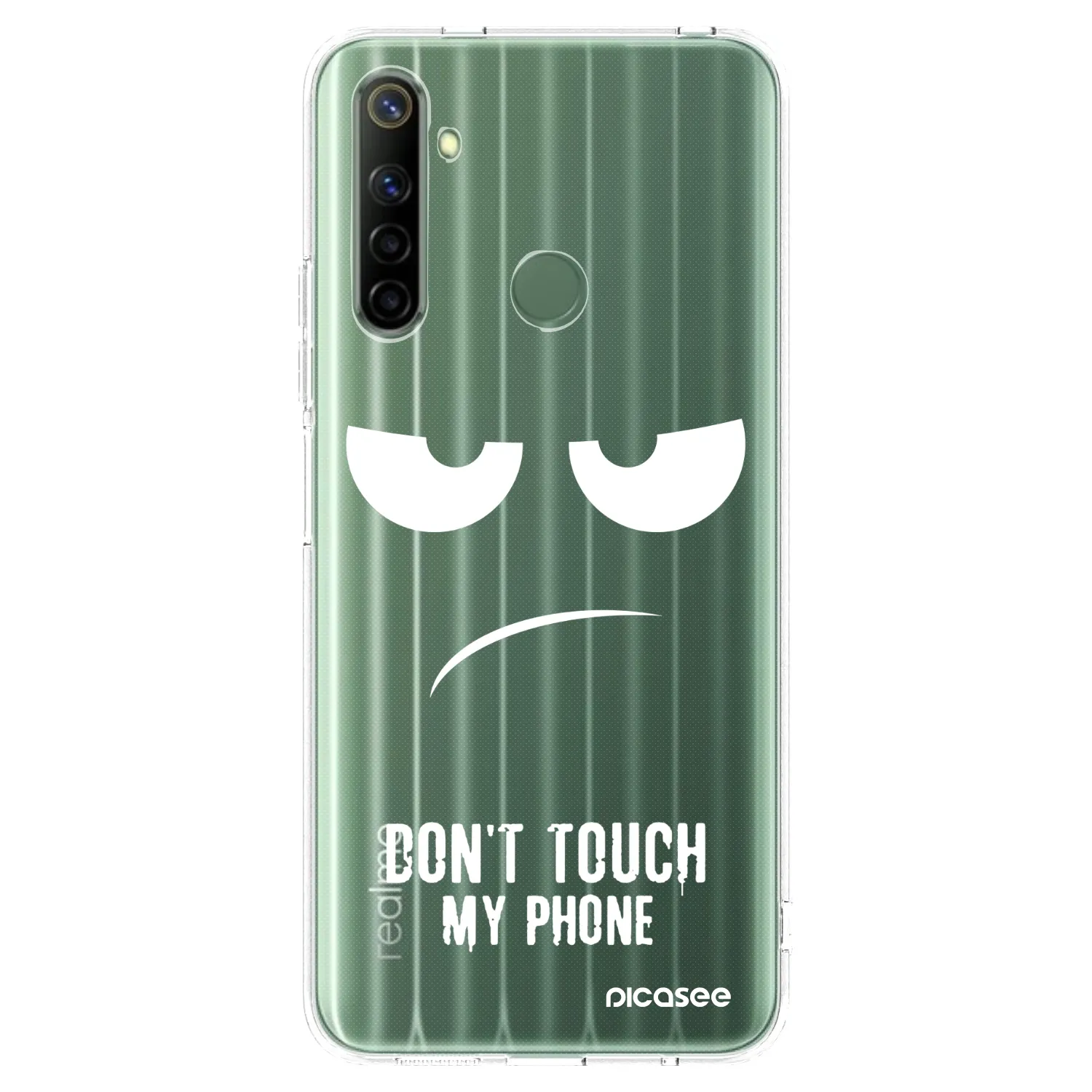 Picasee silikonska prozirna maskica za Realme 6i - Don't Touch My Phone