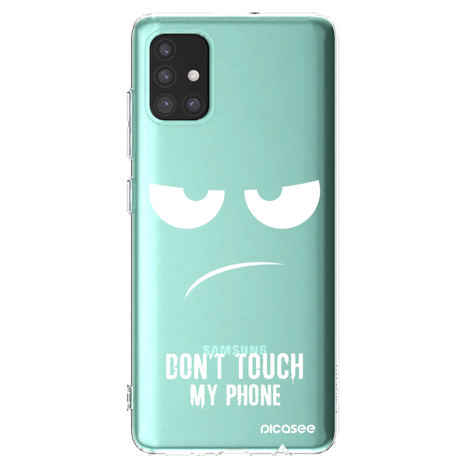 Picasee silikonska prozirna maskica za Samsung Galaxy M31s - Don't Touch My Phone
