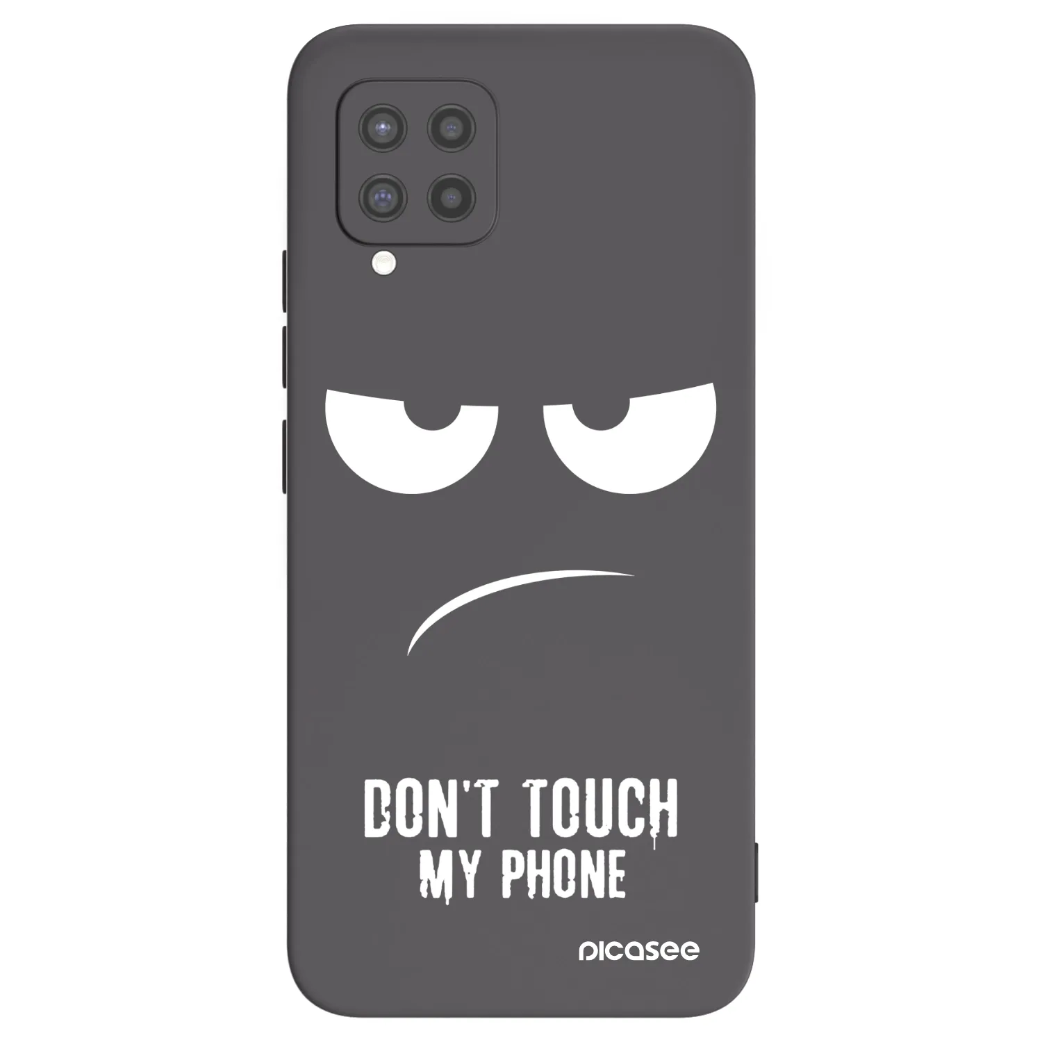Picasee crna silikonska maskica za Samsung Galaxy A42 A426B - Don't Touch My Phone