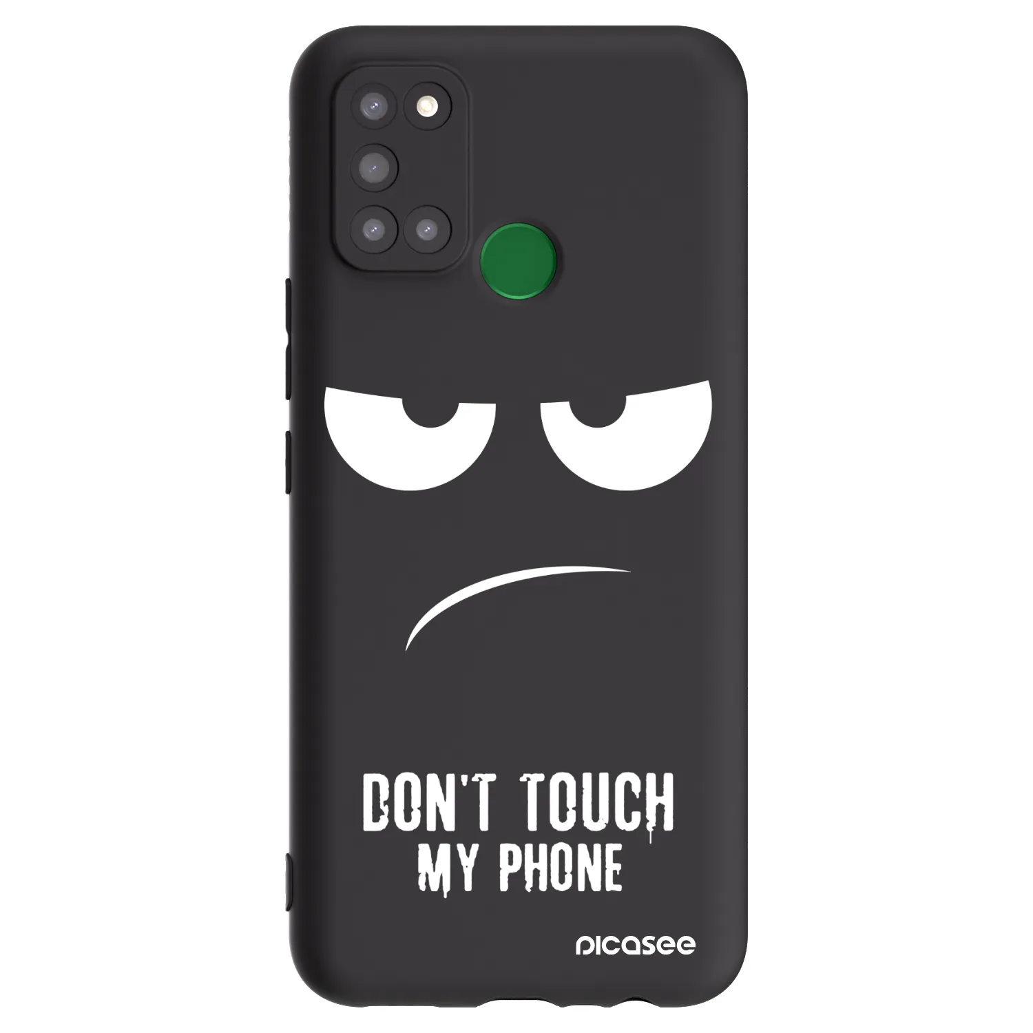 Picasee crna silikonska maskica za Realme 7i - Don't Touch My Phone