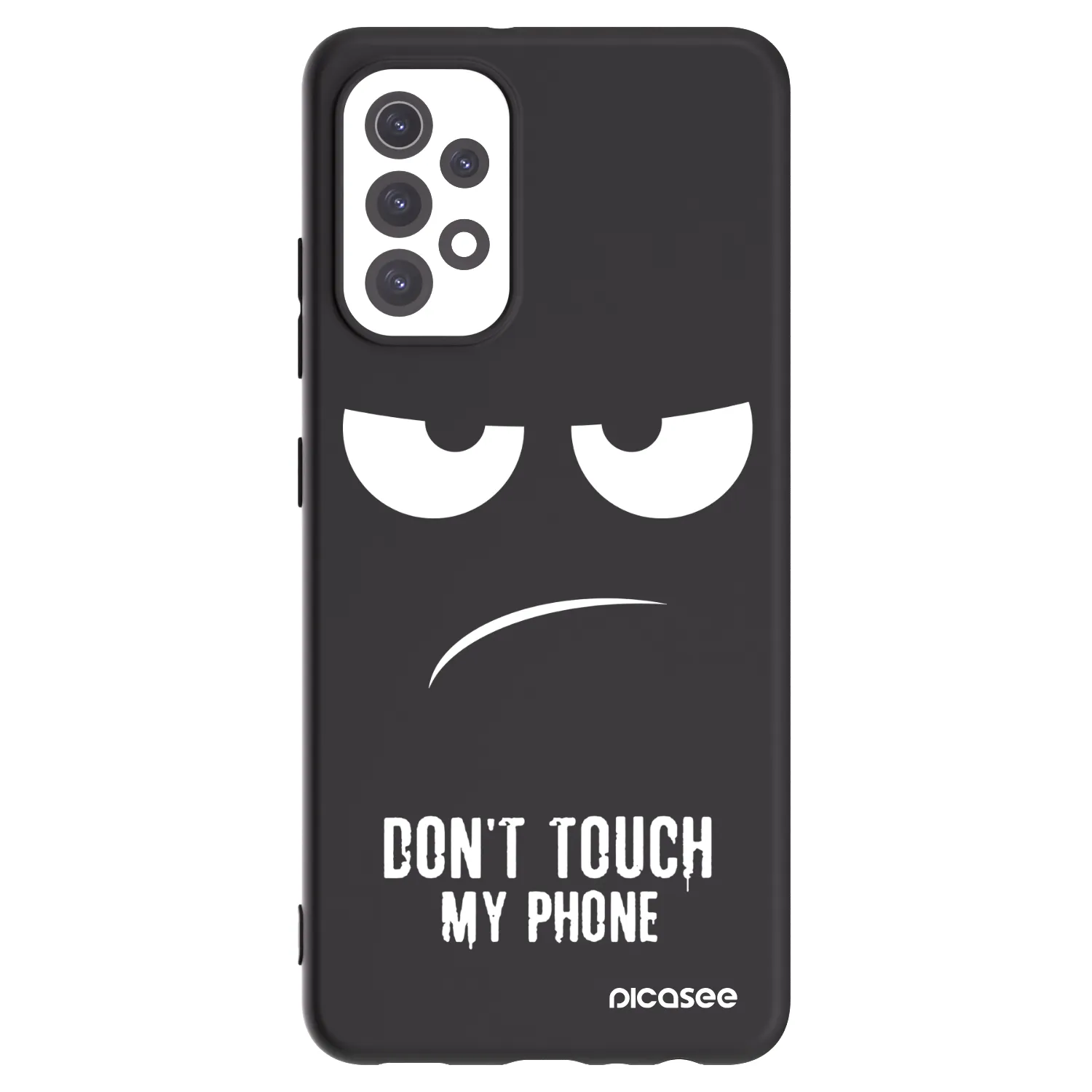 Picasee crna silikonska maskica za Samsung Galaxy A32 5G A326B - Don't Touch My Phone