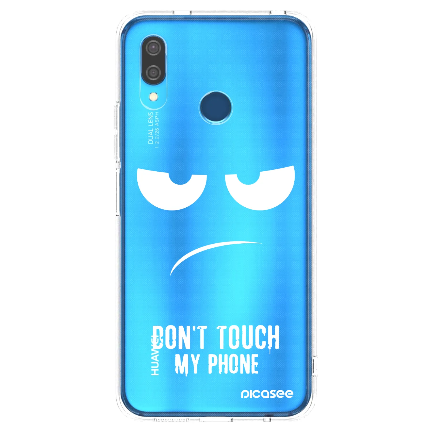Picasee silikonska prozirna maskica za Huawei P20 Lite - Don't Touch My Phone