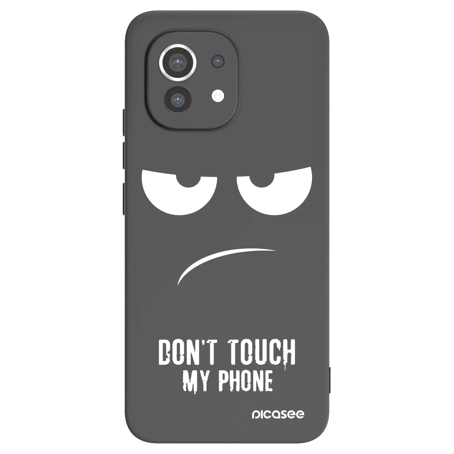 Picasee crna silikonska maskica za Xiaomi Mi 11 - Don't Touch My Phone