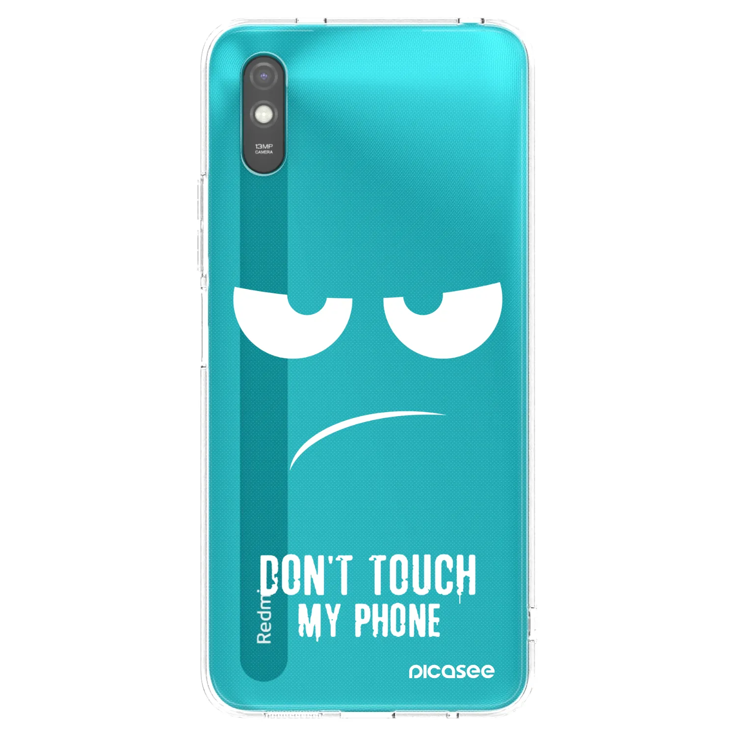 Picasee silikonska prozirna maskica za Xiaomi Redmi 9AT - Don't Touch My Phone