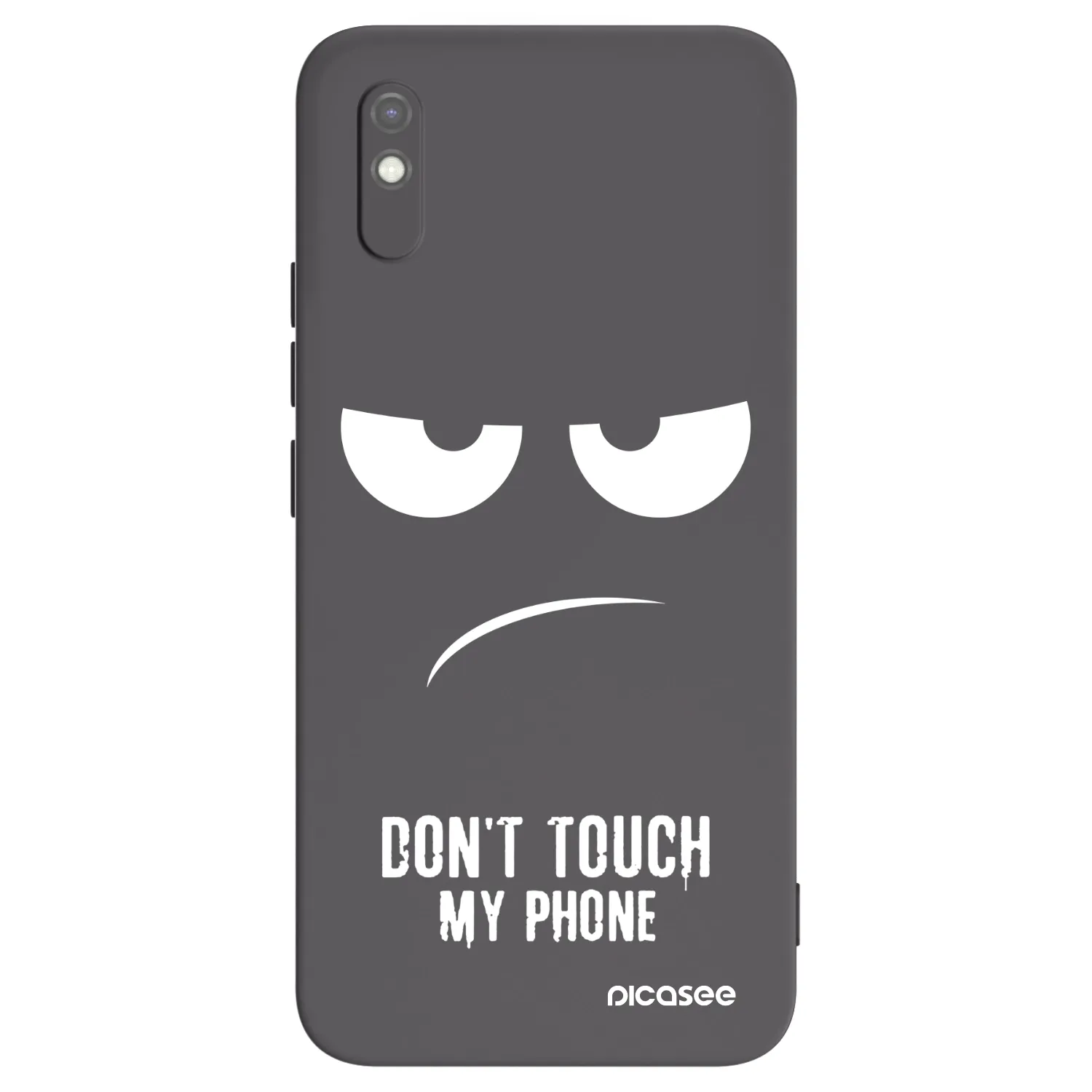 Picasee crna silikonska maskica za Xiaomi Redmi 9AT - Don't Touch My Phone