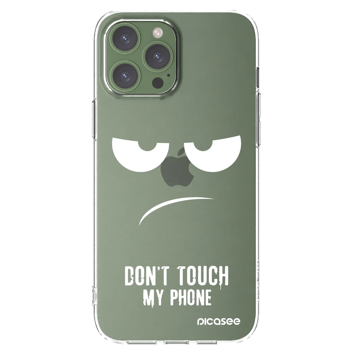Picasee silikonska prozirna maskica za Apple iPhone 13 Pro Max - Don't Touch My Phone