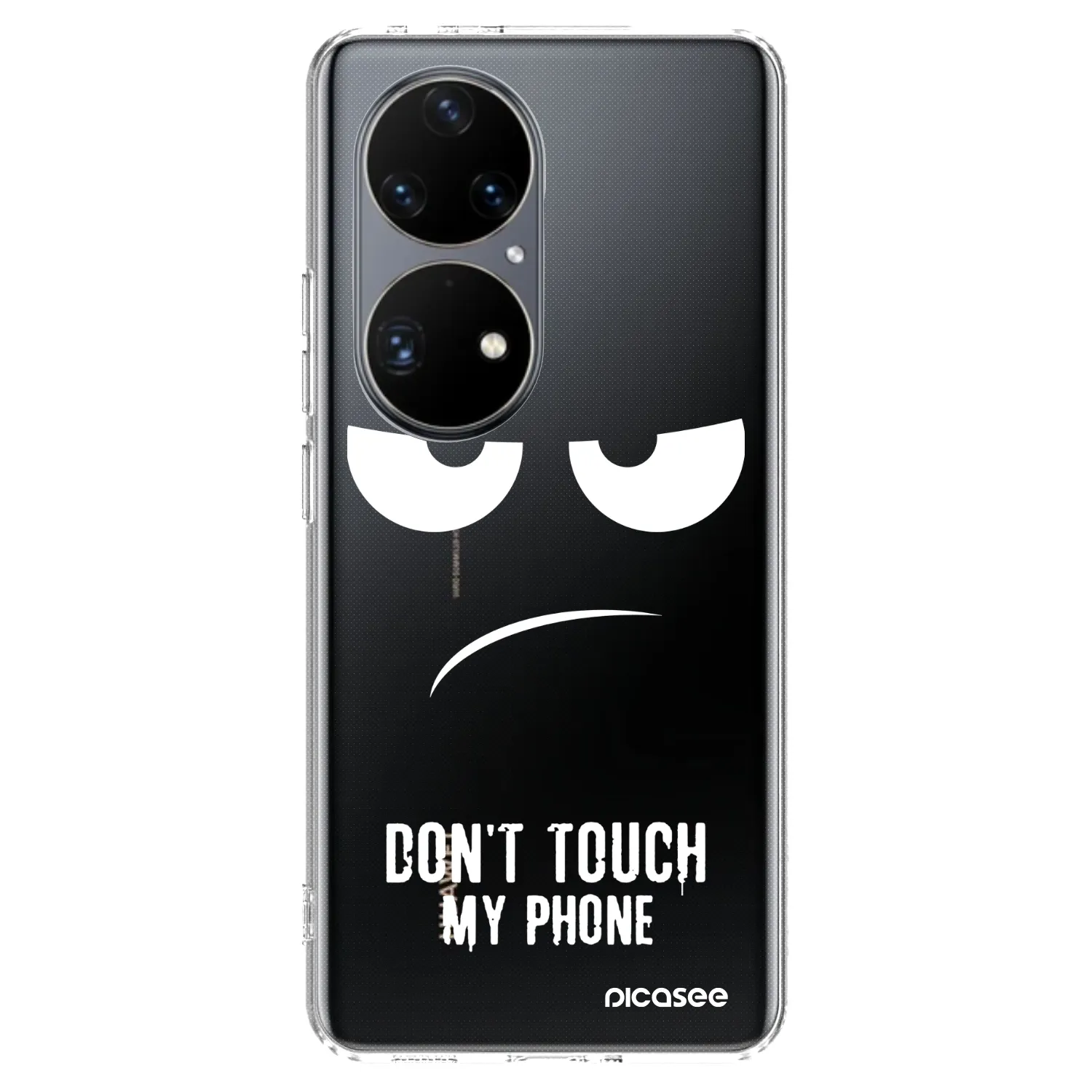 Picasee silikonska prozirna maskica za Huawei P50 - Don't Touch My Phone