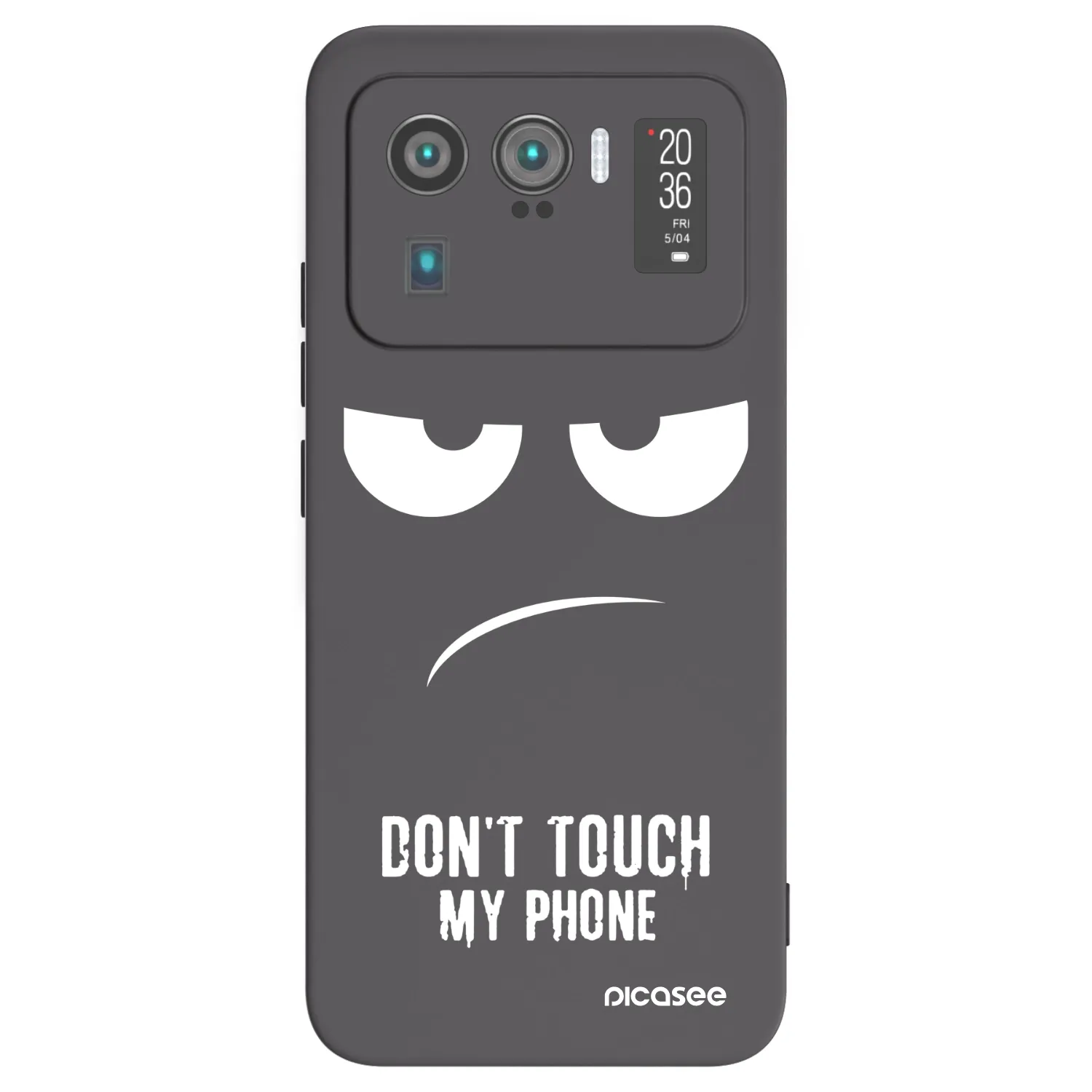 Picasee crna silikonska maskica za Xiaomi Mi 11 Ultra - Don't Touch My Phone