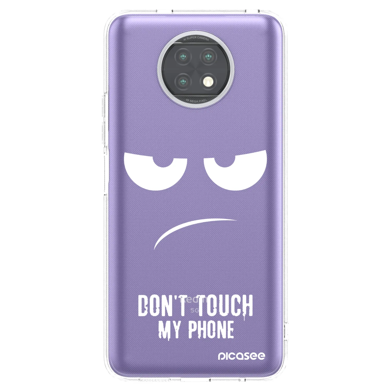 Picasee silikonska prozirna maskica za Xiaomi Redmi Note 9T - Don't Touch My Phone