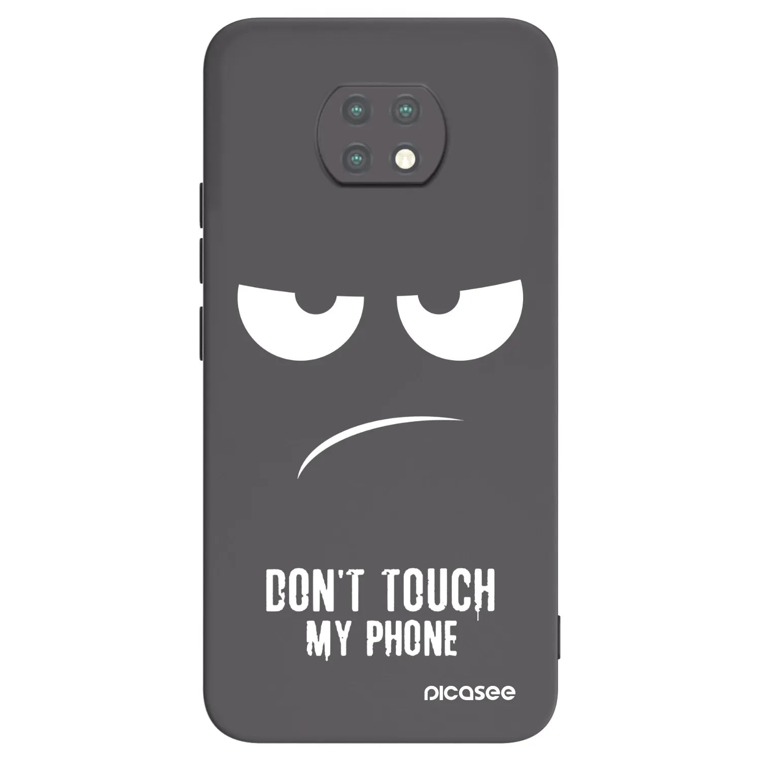 Picasee crna silikonska maskica za Xiaomi Redmi Note 9T - Don't Touch My Phone